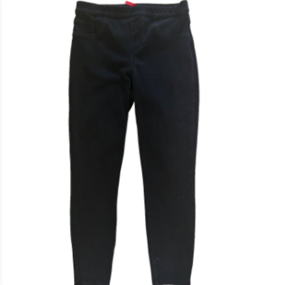 Spanx Women's Black Jean Ankle Leggings Stretch Shaping SZL Pullon Everyday Wear - Picture 1 of 10